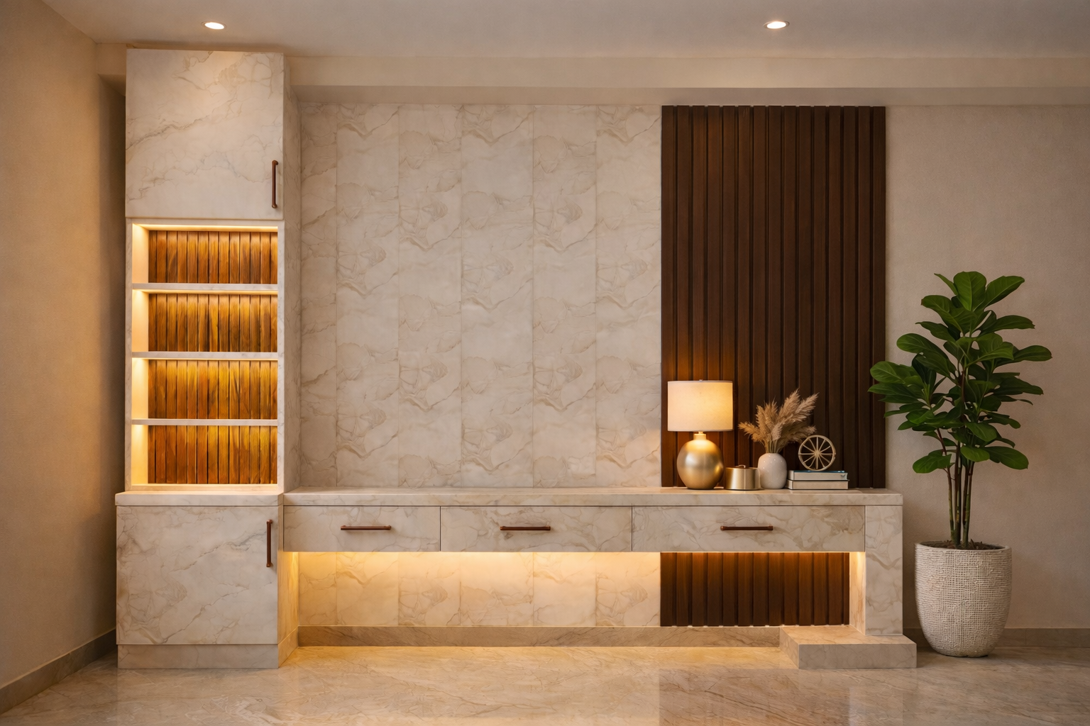 Modern living space with stylish decor 1